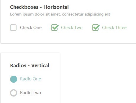 Checks and Radios with fontawesome